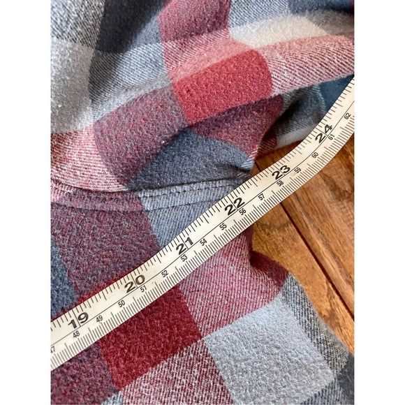 Eddie Bauer plaid Sherpa lined button front shacket xl - Picture 10 of 11